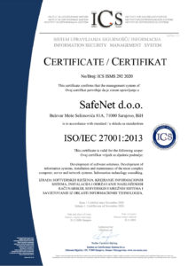 Certifikat ISO 27001